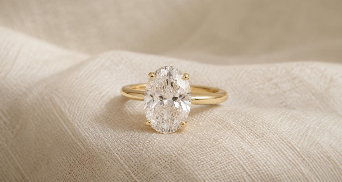 Oval engagement rings
